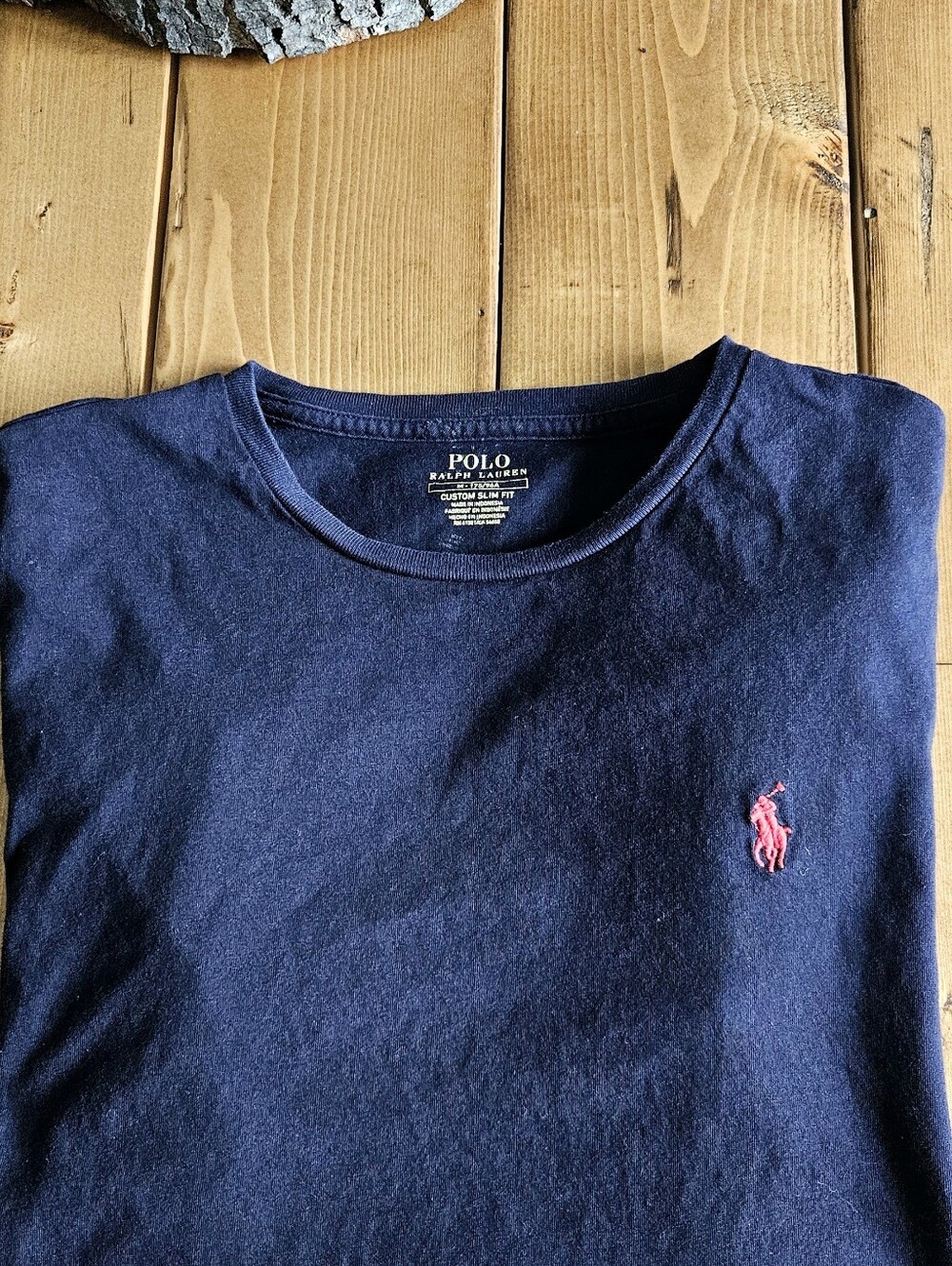 Polo Ralph Lauren Custom Slim Fit Crewneck T-Shirt - Navy Blue (Medium) 175/96A - Picture 3 of 11